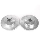 PowerStop Evolution Drilled Slotted Rotors Pair Front For Ford Explorer Sport
