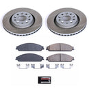 PowerStop Semi-Coated Rotor and Low-Dust Ceramic Brake Pad Kit