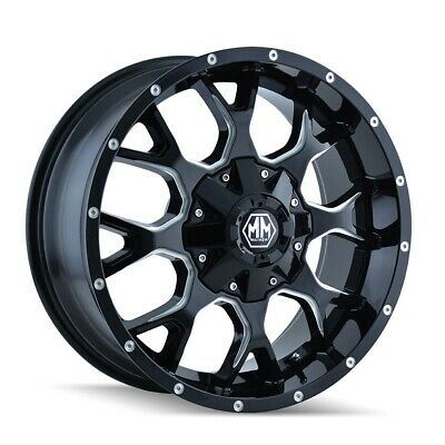 18x9 Mayhem Warrior Black-Milled Wheel/Rim 5x114.3 8015-8956M18