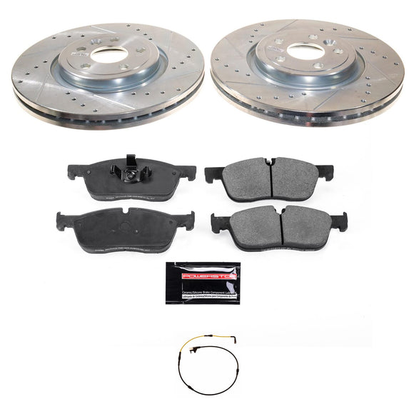 PowerStop Z23 Daily Driver Carbon-Fiber Ceramic Brake Pad and Drilled & Slotted