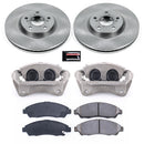 PowerStop OE Stock Replacement Low-Dust Ceramic Brake Pad, Rotor and Caliper Kit