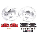 PowerStop Z23 Daily Driver Carbon-Fiber Ceramic Pads Drilled & Slotted Rotor & C