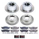 PowerStop Semi-Coated Rotor and Low-Dust Ceramic Brake Pad Kit