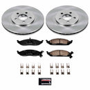 PowerStop OE Stock Replacement Low-Dust Ceramic Brake Pad and Rotor Kit