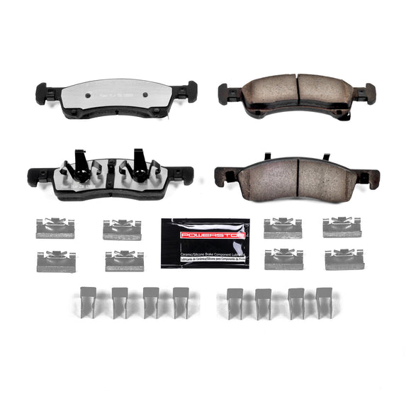 PowerStop Z36 Truck And Tow Carbon-Fiber Ceramic Brake Pads With Hardware