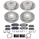PowerStop Semi-Coated Rotor and Low-Dust Ceramic Brake Pad Kit