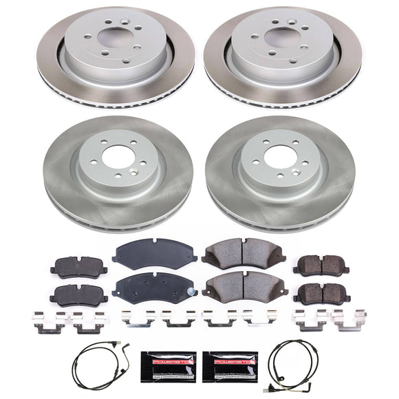 PowerStop Semi-Coated Rotor and Low-Dust Ceramic Brake Pad Kit