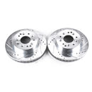 PowerStop Evolution Drilled Slotted Rotors Pair Front For Chevrolet Camaro