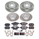 PowerStop Semi-Coated Rotor and Low-Dust Ceramic Brake Pad Kit