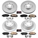 PowerStop Genuine Geomet Coated Rotor and Low-Dust Ceramic Brake Pad Kit
