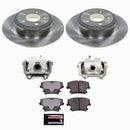PowerStop OE Stock Replacement Low-Dust Ceramic Brake Pad, Rotor and Caliper Kit
