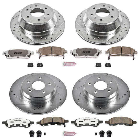 PowerStop Z26 Street Performance Ceramic Brake Pad and Drilled & Slotted Rotor K