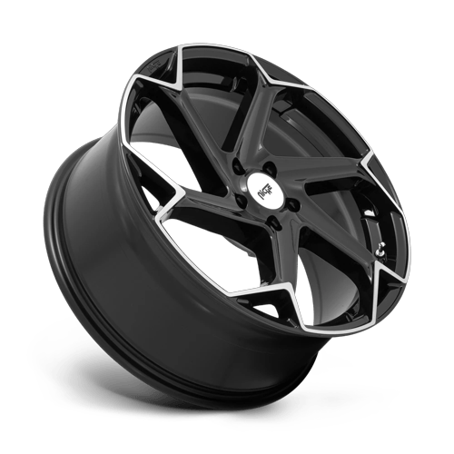 20X10.5 Niche M255 FLASH Gloss Black Brushed 5X115 ET20 wheel/rim