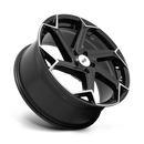 20X10.5 Niche M255 FLASH Gloss Black Brushed 5X115 ET20 wheel/rim
