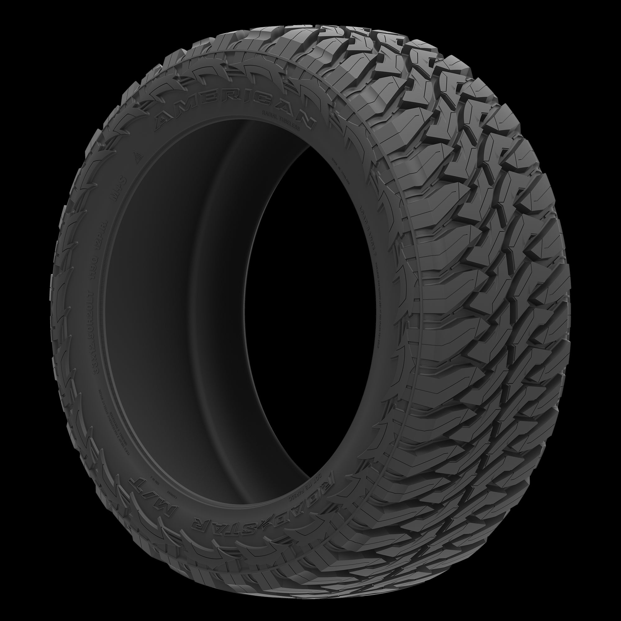 American Roadstar M/T Tire(s) 33X12.50R20 119Q LRF 33 12.50 20 3312.5020