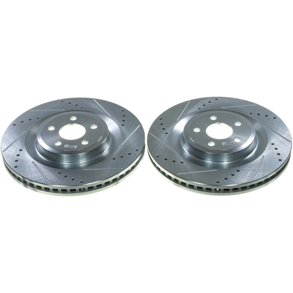 PowerStop Evolution Performance Drilled, Slotted & Plated Brake Rotor Pair
