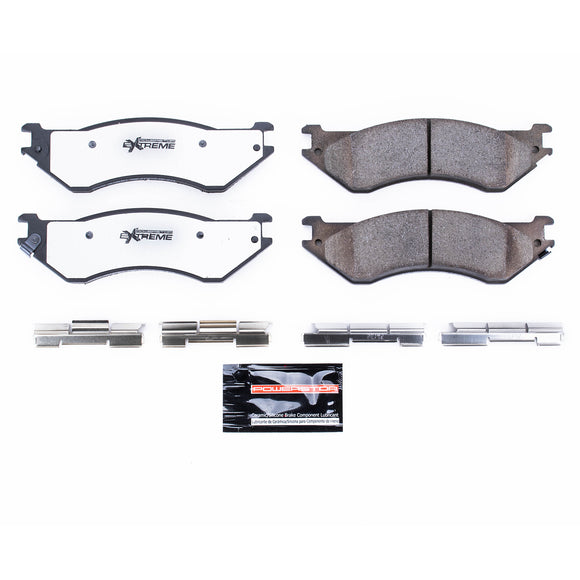 PowerStop Z36 Truck And Tow Carbon-Fiber Ceramic Brake Pads With Hardware