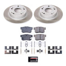 PowerStop Semi-Coated Rotor and Low-Dust Ceramic Brake Pad Kit