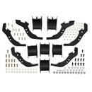 Westin PRO TRAXX 5 Oval Nerf Step Bars Powder Coated Black Steel 21-54145