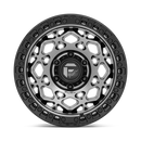 17X9 Fuel D784 Unit Gunmetal With Matte Black Ring 5X127 ET-12 wheel/rim