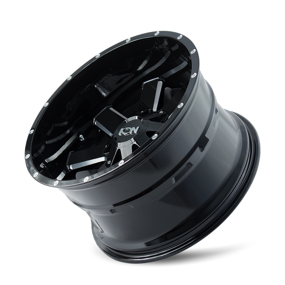 20x9 ION Alloy 141 Gloss Black/Milled Spokes Wheel/Rim 6x135 6-135 20-9