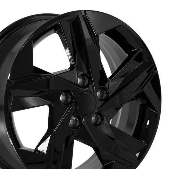 17" Replica HY12 fits Hyundai 17 in. x 7 in. Gloss Black