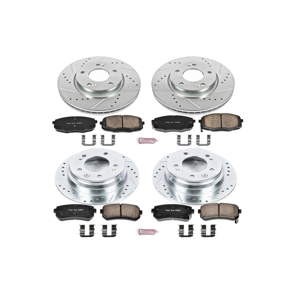 PowerStop Z23 Daily Driver Carbon-Fiber Ceramic Brake Pad and Drilled & Slotted