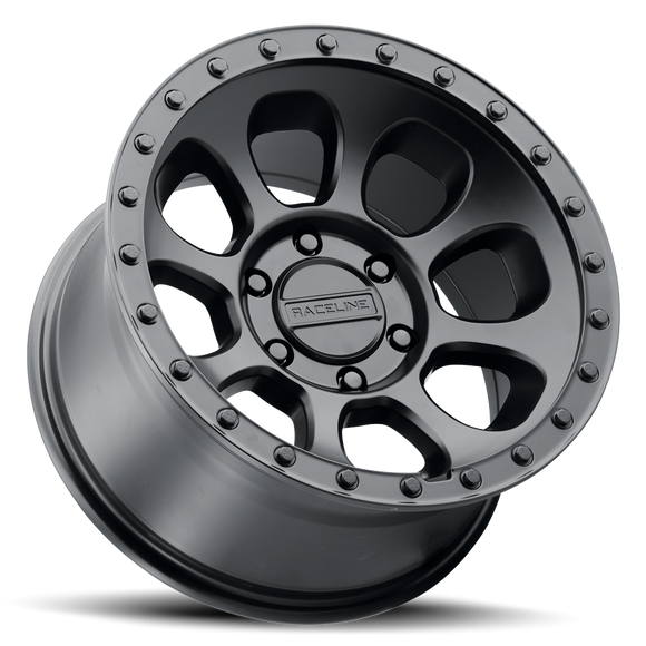20x9 Raceline 961B Bolt Satin Black 6x135 ET0 CB87.1 Wheel
