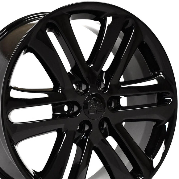 22" Replica Wheel fits Ford F150 - FR76 Black 22x9