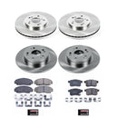 PowerStop OE Stock Replacement Low-Dust Ceramic Brake Pad and Rotor Kit