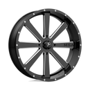 24X7 MSA Offroad Wheels Flash Gloss Black Milled Wheel/Rim 4x156 ET0