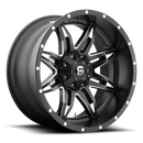 15X10 Fuel D567 LETHAL Matte Black Milled 5X114.3/5X120.65 ET-43 wheel/rim