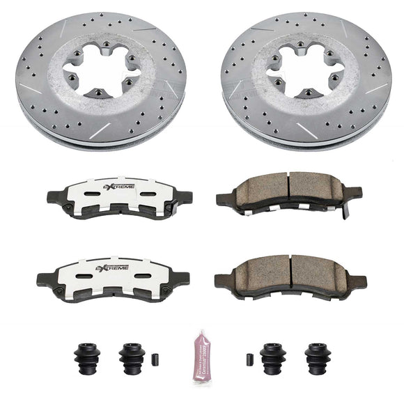 PowerStop Z26 Street Performance Ceramic Brake Pad and Drilled & Slotted Rotor K
