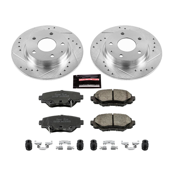 PowerStop Z23 Daily Driver Carbon-Fiber Ceramic Brake Pad and Drilled & Slotted