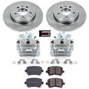 PowerStop OE Stock Replacement Low-Dust Ceramic Brake Pad, Rotor and Caliper Kit