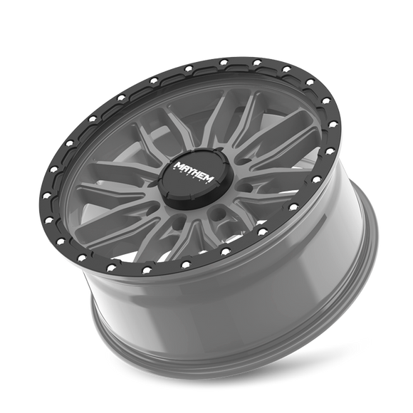 20x9 Mayhem Vector Matte Gunmetal Black Lip 8x170 ET18 CB125.2 Wheel Rim