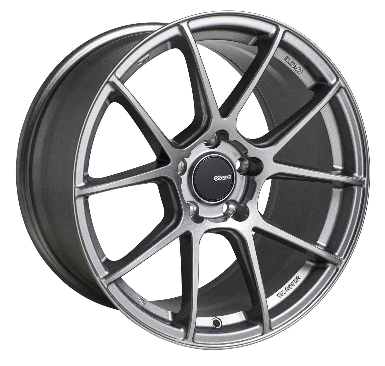 18X8 ENKEI TS-V GREY WHEEL/RIM  ET45 522-880-8045GR 5X100