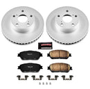 PowerStop Genuine Geomet Coated Rotor and Low-Dust Ceramic Brake Pad Kit