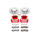 PowerStop Z36 Truck and SUV Ceramic Brake Pad, Drilled & Slotted Rotor, and Cali
