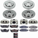 PowerStop OE Stock Replacement Low-Dust Ceramic Brake Pad, Rotor and Caliper Kit