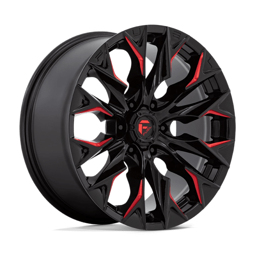 20x9 Fuel Off-Road D823 Flame Gloss Black Milled Candy Red 6x139.7 ET20 Wheel