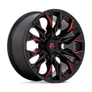 20x9 Fuel Off-Road D823 Flame Gloss Black Milled Candy Red 6x139.7 ET20 Wheel