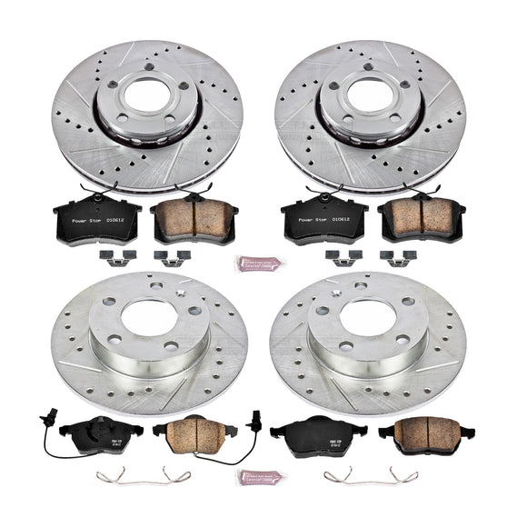 PowerStop Z23 Daily Driver Carbon-Fiber Ceramic Brake Pad and Drilled & Slotted