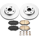 PowerStop Genuine Geomet Coated Rotor and Low-Dust Ceramic Brake Pad Kit