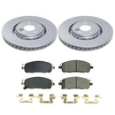 PowerStop Genuine Geomet Coated Rotor and Low-Dust Ceramic Brake Pad Kit