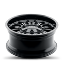 18x9 Thret Offroad Gamma-808 Gloss Black/Milled Wheel 5x127 ET-12 CB87.1