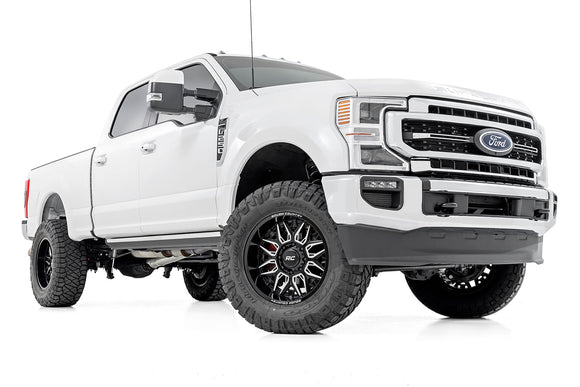 20x10 Rough Country 86 Series Gloss Black Milled Accents Wheel 5x5 ET-19 CB3.18