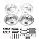 PowerStop Z36 Carbon-Fiber Ceramic Brake Pad with Drilled and Slotted Rotor Kit