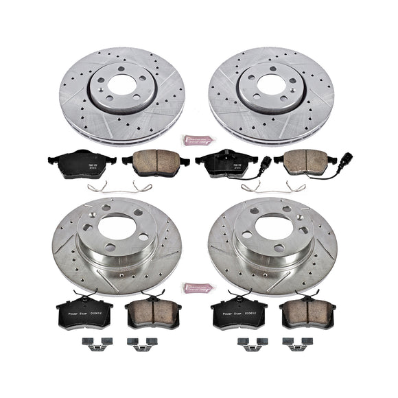 PowerStop Z23 Daily Driver Carbon-Fiber Ceramic Brake Pad and Drilled & Slotted