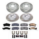PowerStop Semi-Coated Rotor and Low-Dust Ceramic Brake Pad Kit